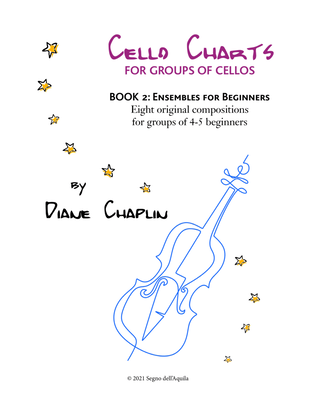 Book cover for Cello Charts Book 2 - cello ensembles for beginners