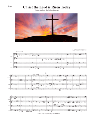 Book cover for Christ the Lord is Risen Today (for string quartet)