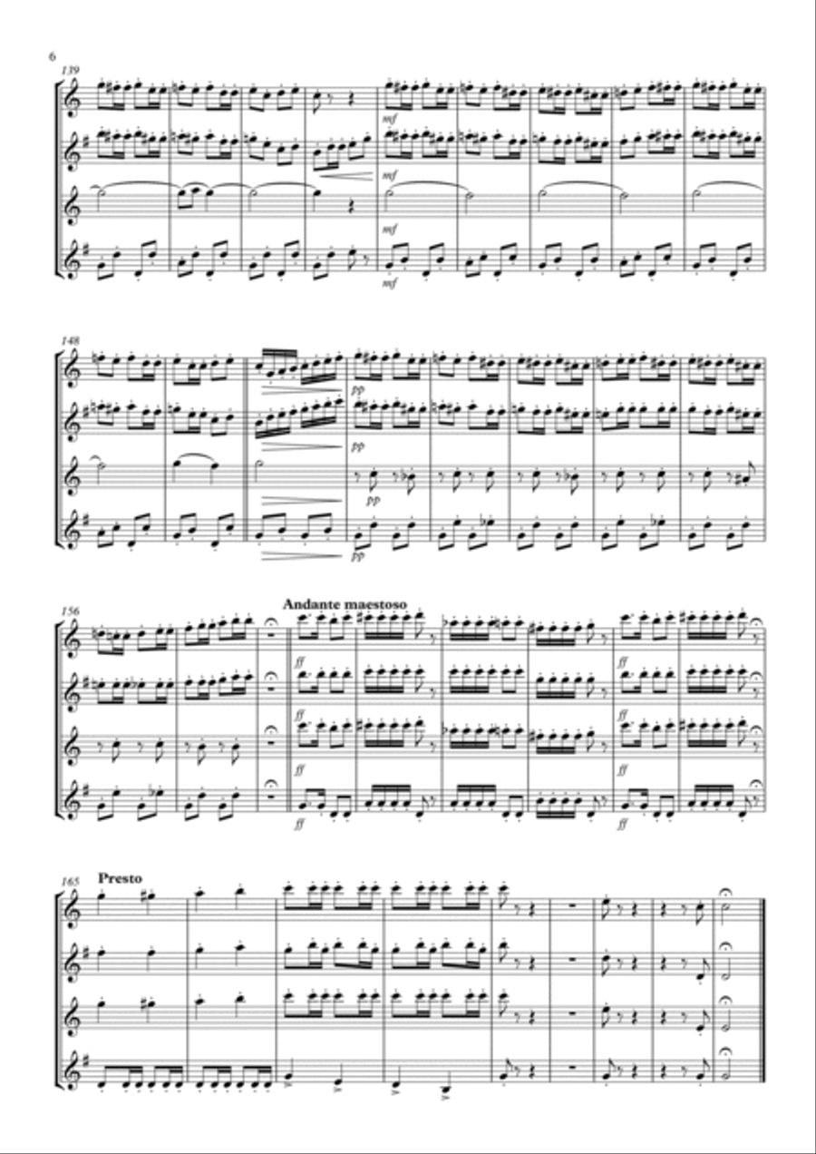 The Grasshoppers' Dance Woodwind Quartet scores gallery preview page 6