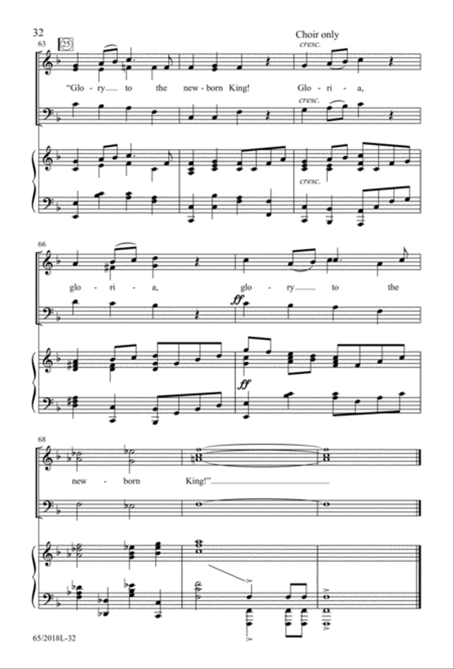 A Ceremony of Lessons and Carols 3-Part scores gallery preview page 33