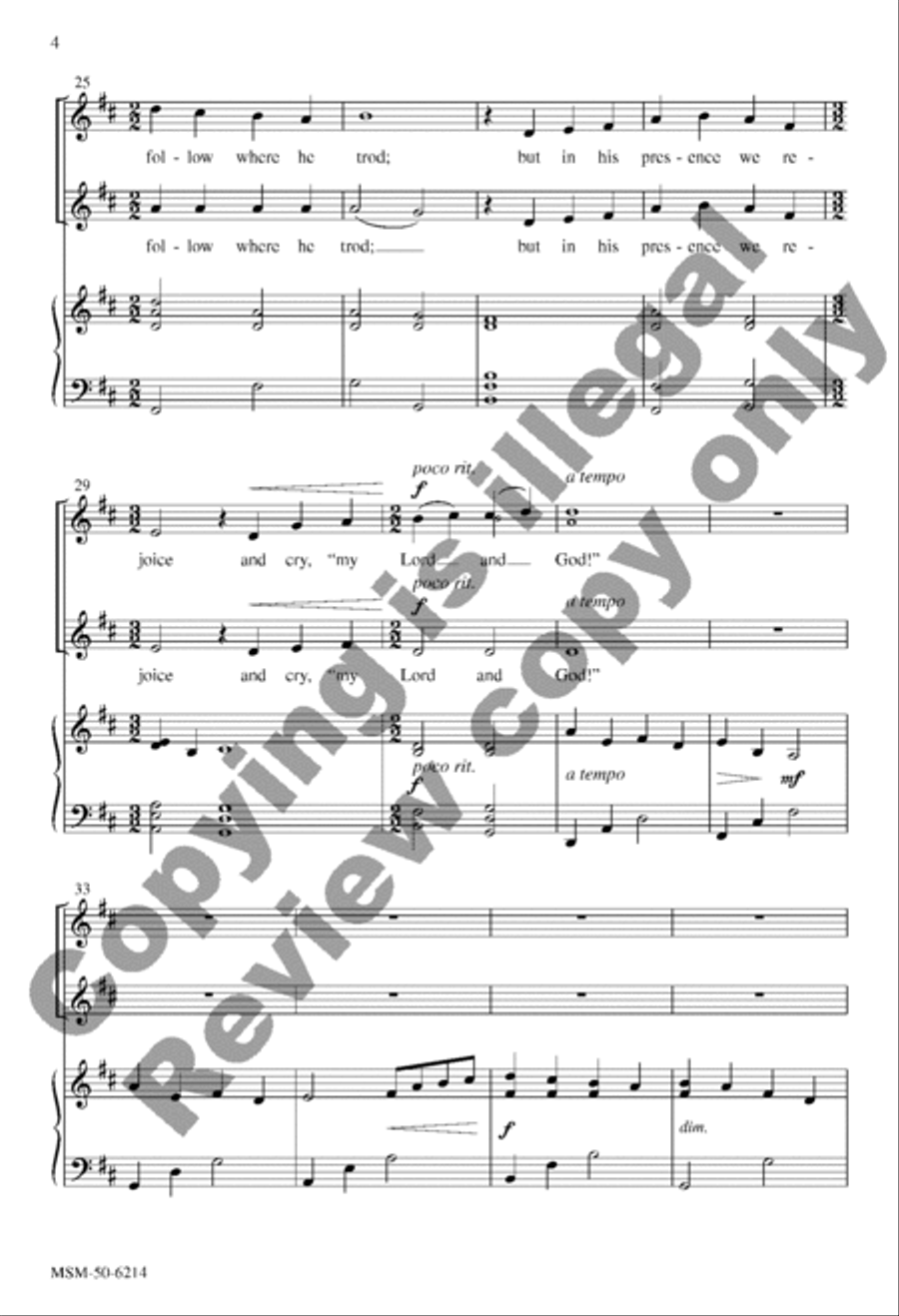 We Walk by Faith 2-Part scores gallery preview page 4