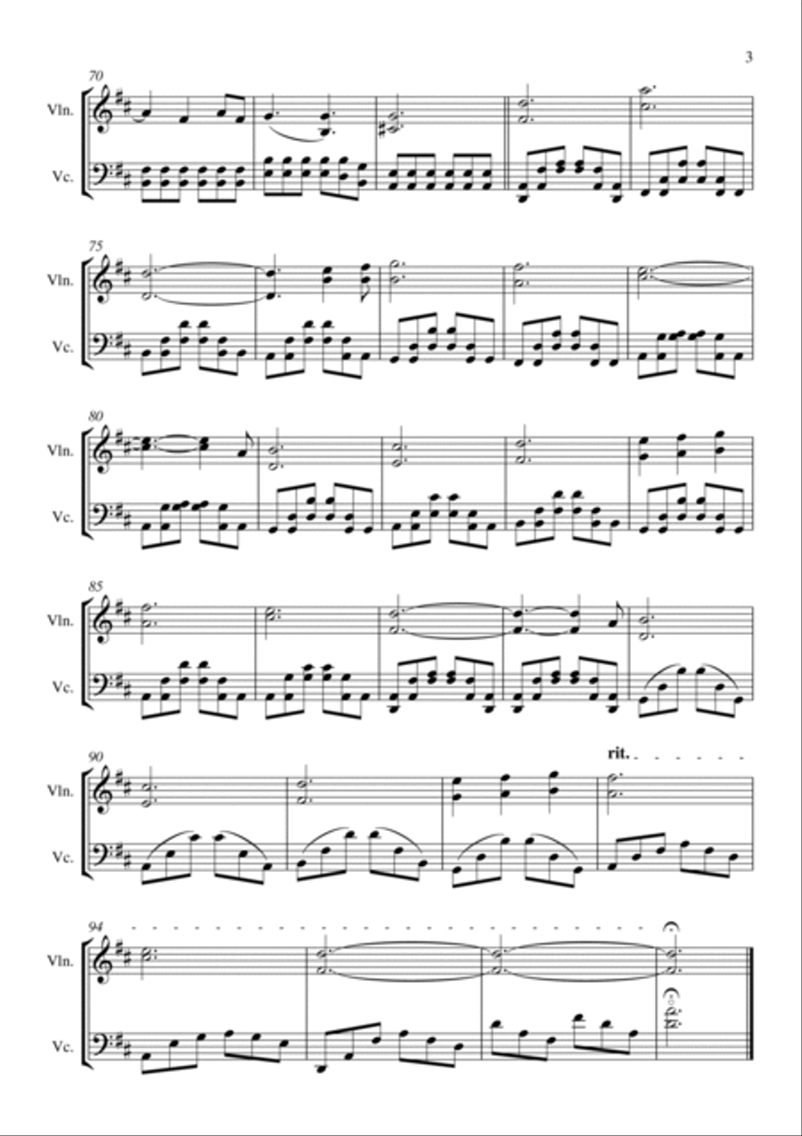 Can't Help Falling In Love Score and Parts scores gallery preview page 4