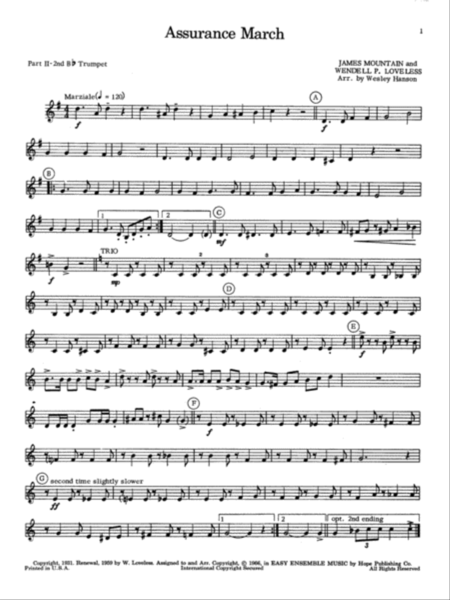 Easy Ensemble Music Trumpet scores gallery preview page 2