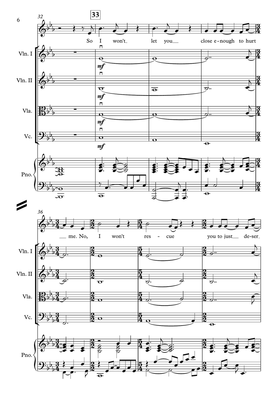 Turning Tables String Orchestra scores gallery preview page 6