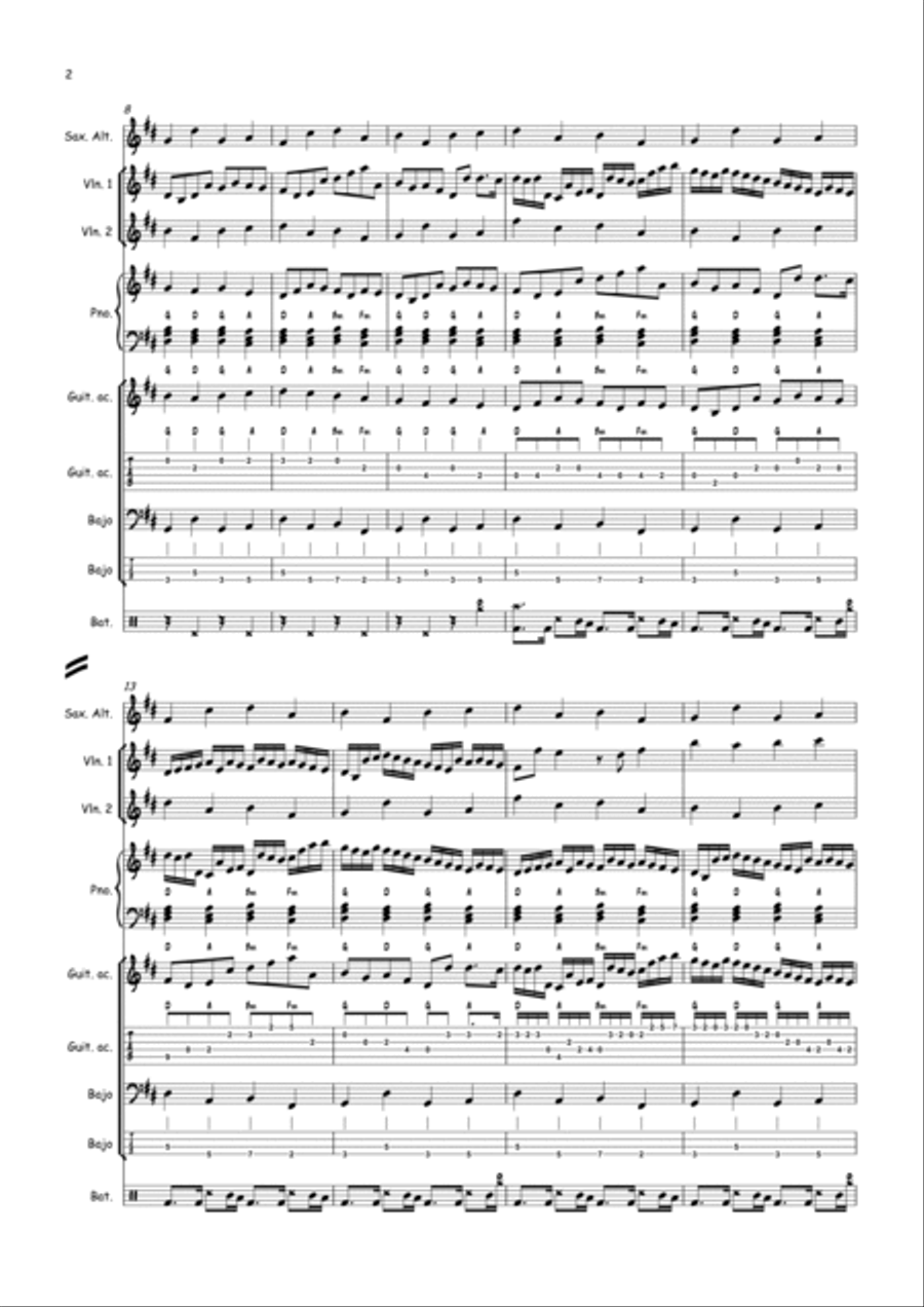 Cannon in D Major Cannon in D Major Concert Band scores gallery preview page 2