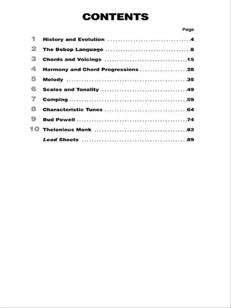 Bebop Jazz Piano – The Complete Guide Piano Method scores gallery preview page 3