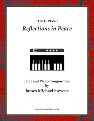 Book cover for Reflections in Peace - Flute & Piano