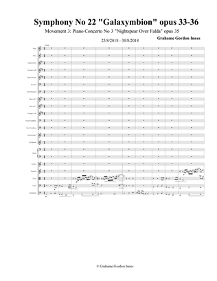 Symphony No 22 "Galaxymbion" Opus 33-36 - 3rd Movement Opus 35 - (3 of 7) - Score Only
