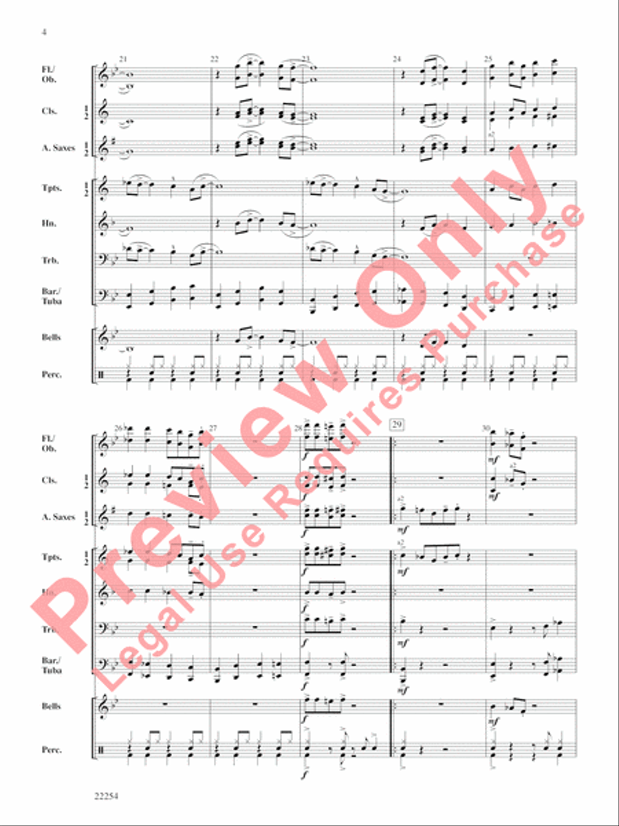 Jump Street Boogie Concert Band scores gallery preview page 5