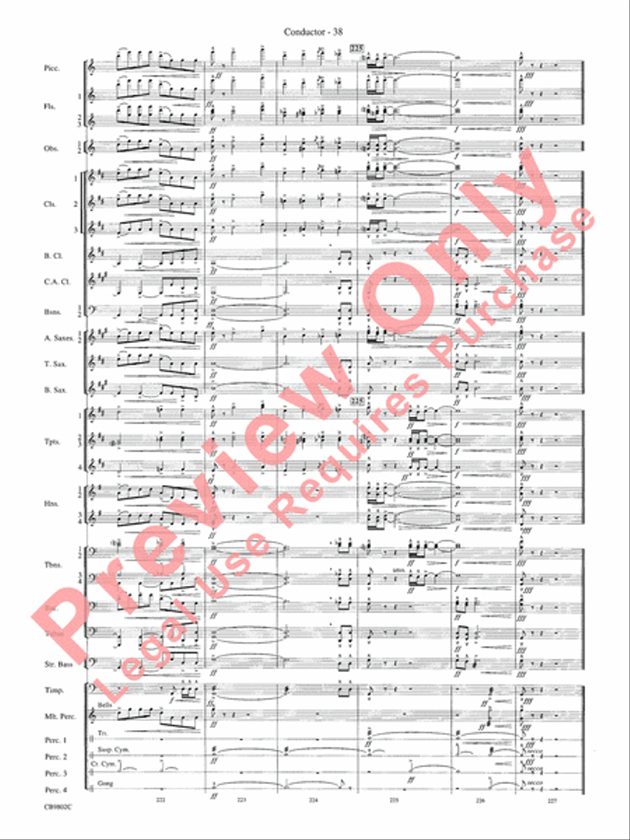 Porgy and Bess Porgy and Bess Concert Band scores gallery preview page 40