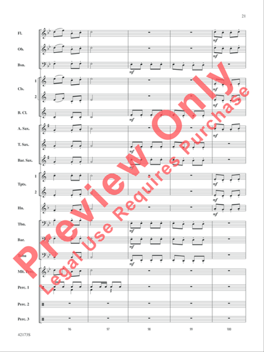 Jingle Band! Concert Band scores gallery preview page 15