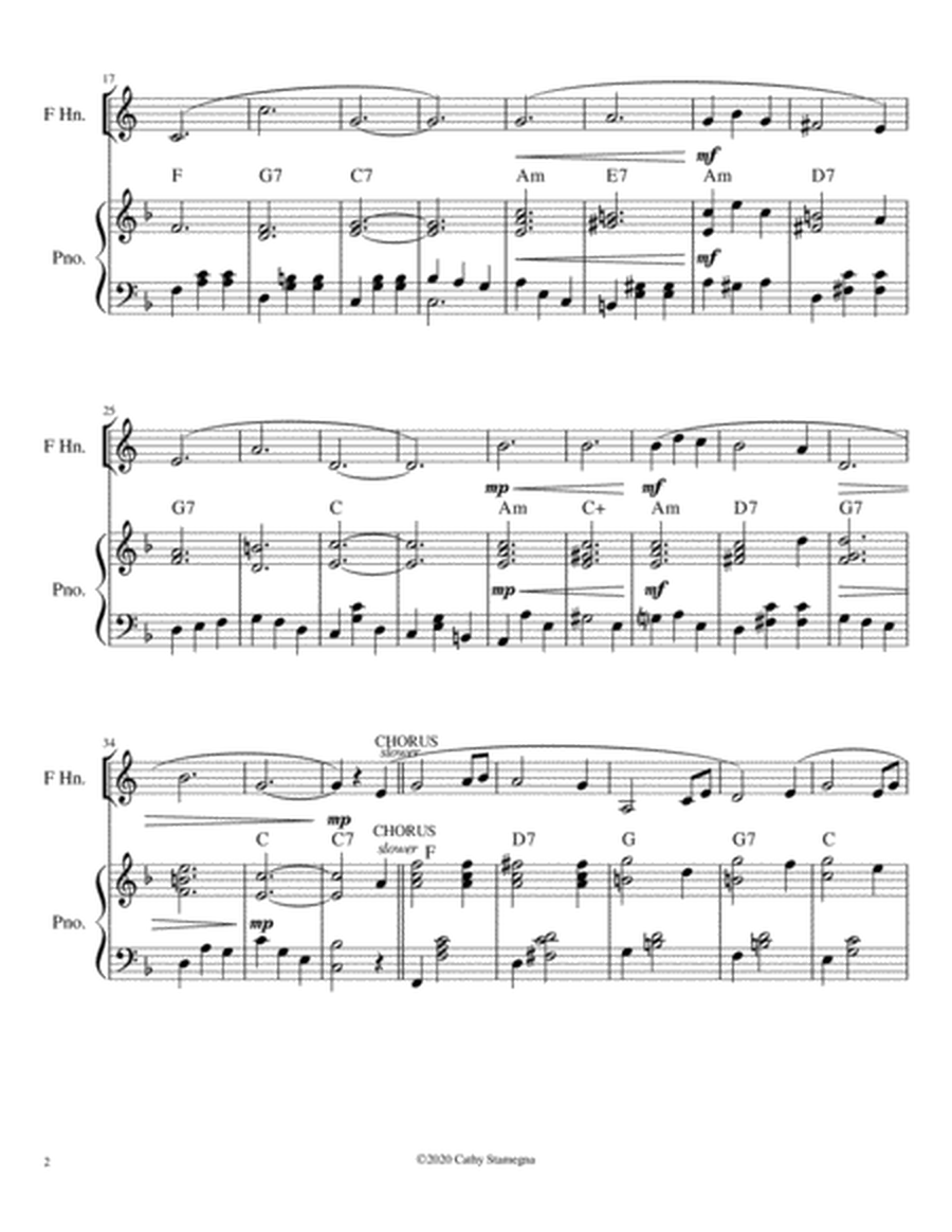 If You Were the Only Girl (In the World) (Horn in F Solo, Piano Accompaniment, Chords) image number null