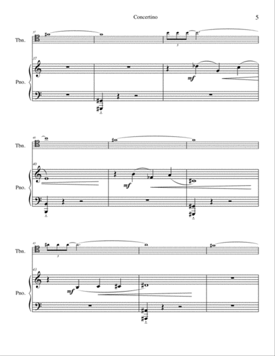 Concertino for Trombone and Piano