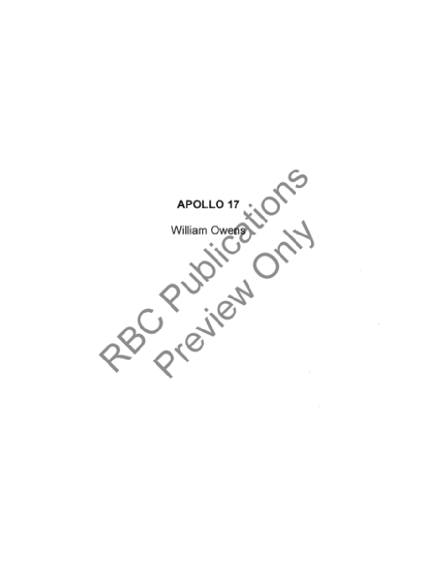 Apollo 17 Concert Band scores gallery preview page 4