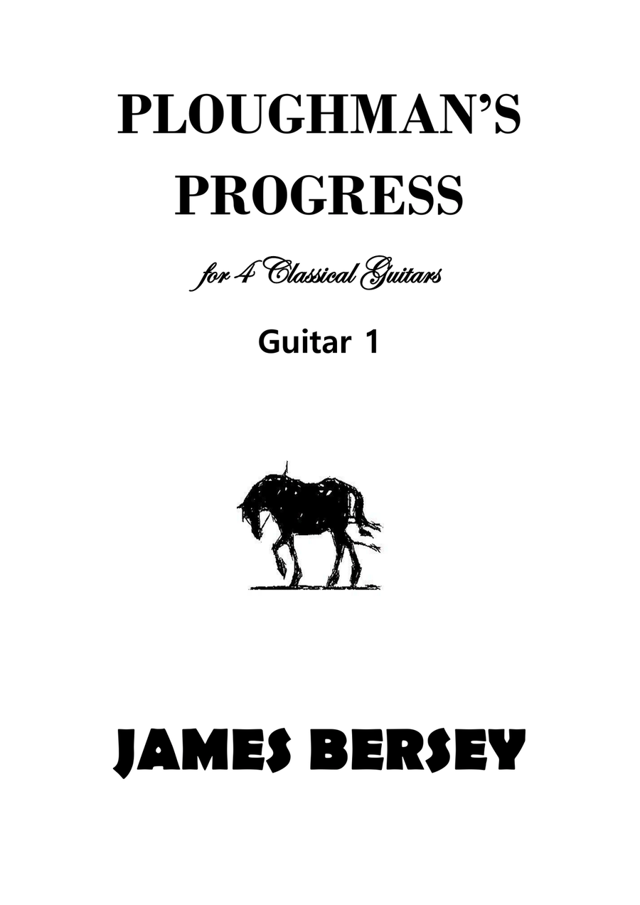 Ploughman's Progress for four guitars Guitar Ensemble scores gallery preview page 1