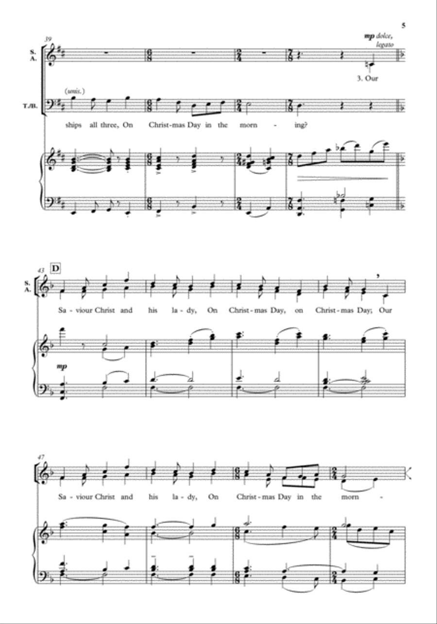Rejoice and sing! Rejoice and sing! Divisi scores gallery preview page 5