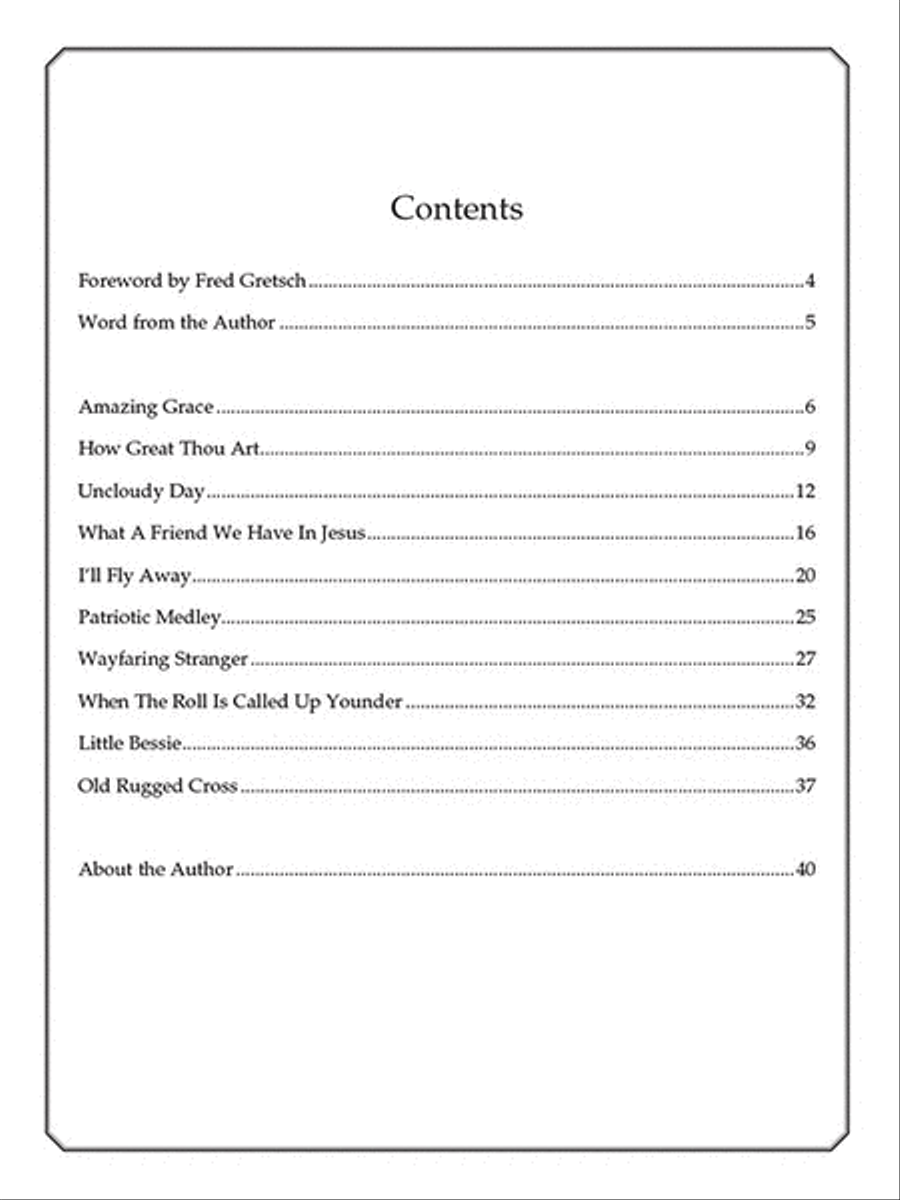 Todd Taylor's Gospel Banjo Guitar Tablature scores gallery preview page 2