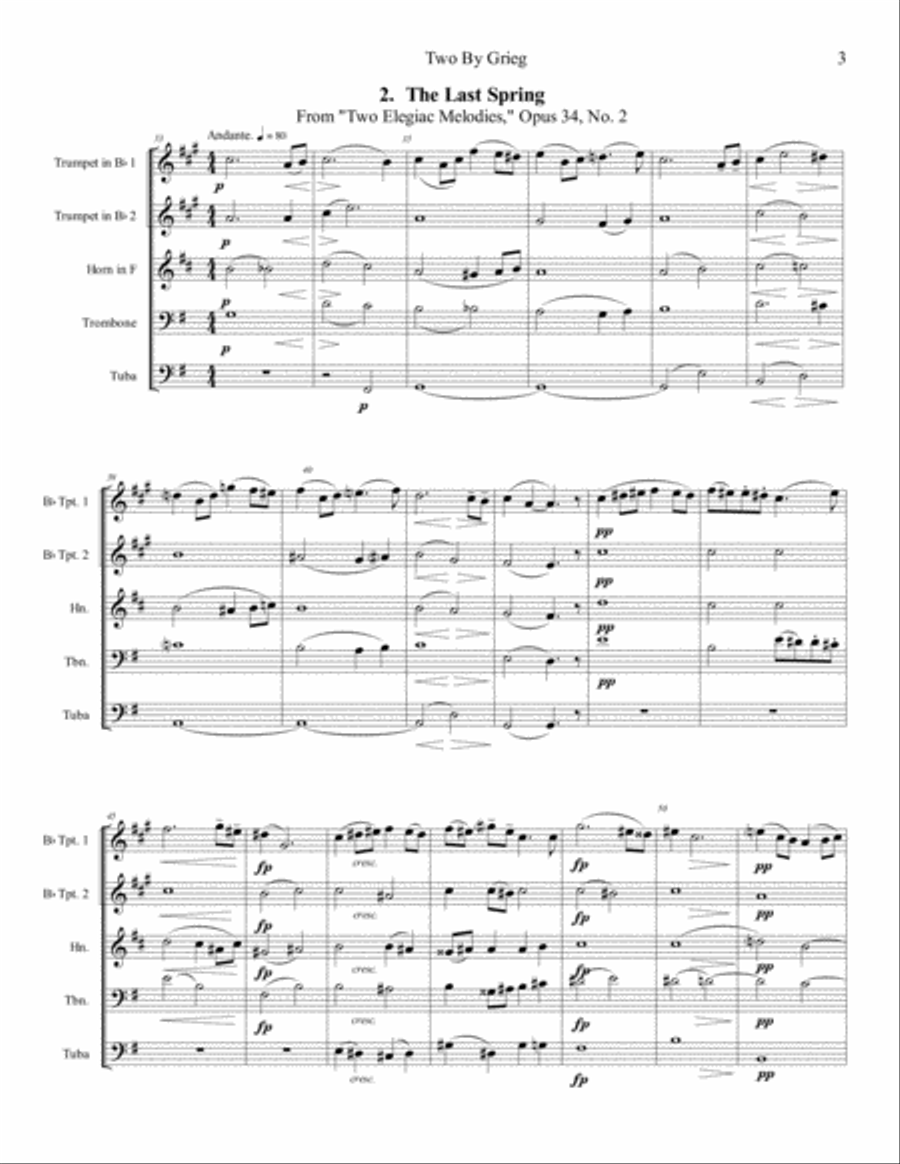 Two By Grieg: 