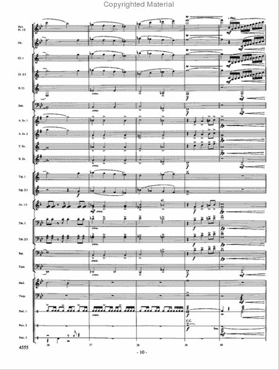 Beyond the Higher Skies Concert Band scores gallery preview page 9