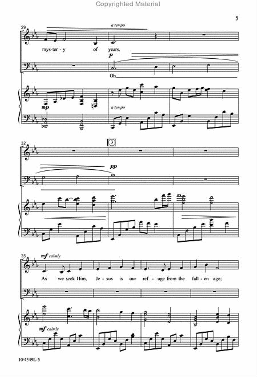The Mystery of Years 4-Part scores gallery preview page 5