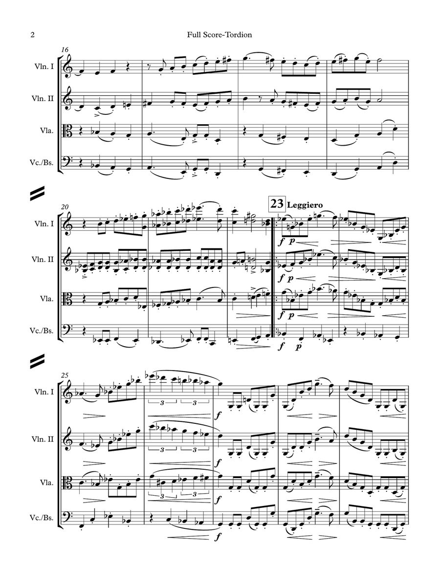 Tordion, from Renaissance Mix, for String Orchestra String Orchestra scores gallery preview page 2