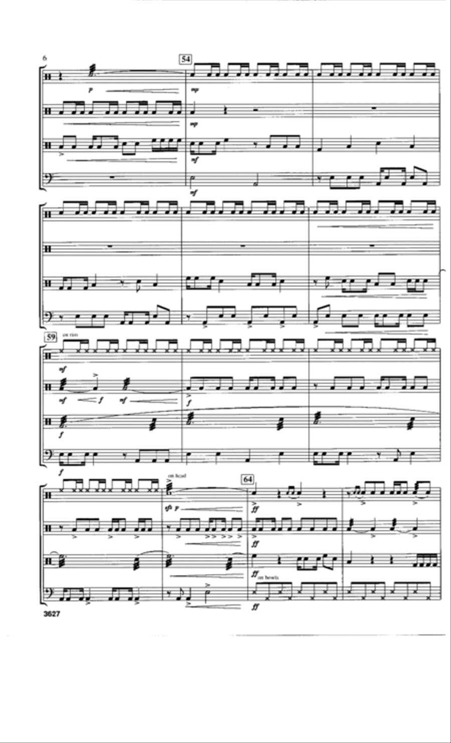 Collisions Percussion Ensemble scores gallery preview page 6