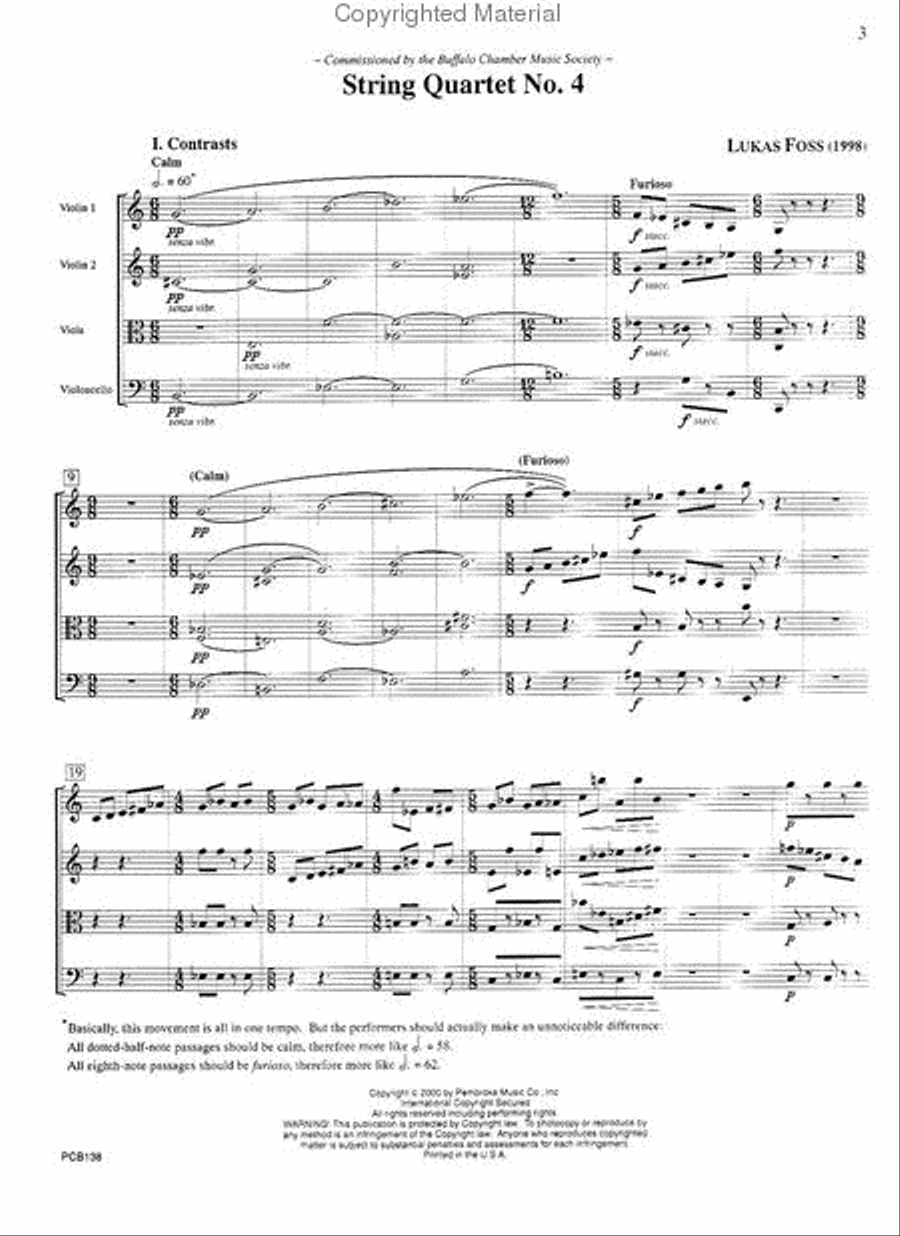String Quartet No. 4 String Quartet scores gallery preview page 2