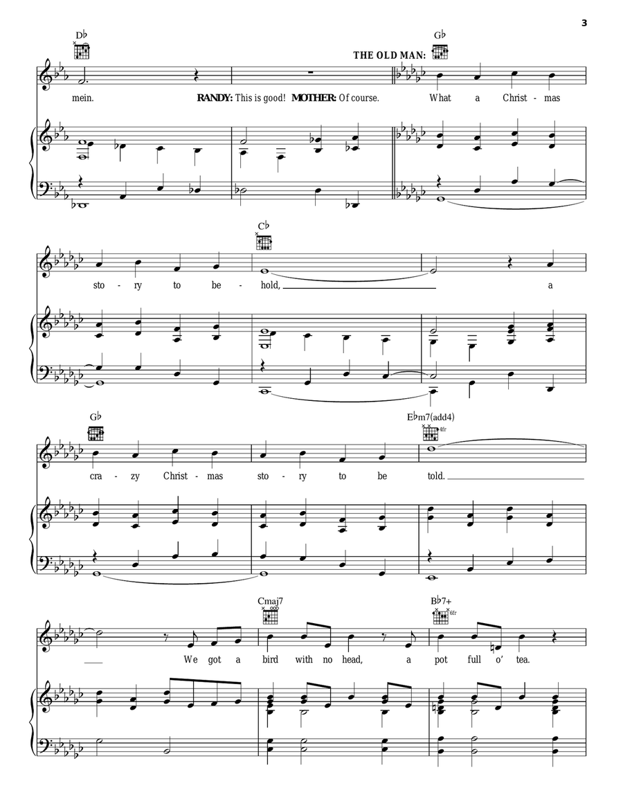 A Christmas Story A Christmas Story Piano, Vocal, Guitar scores gallery preview page 3