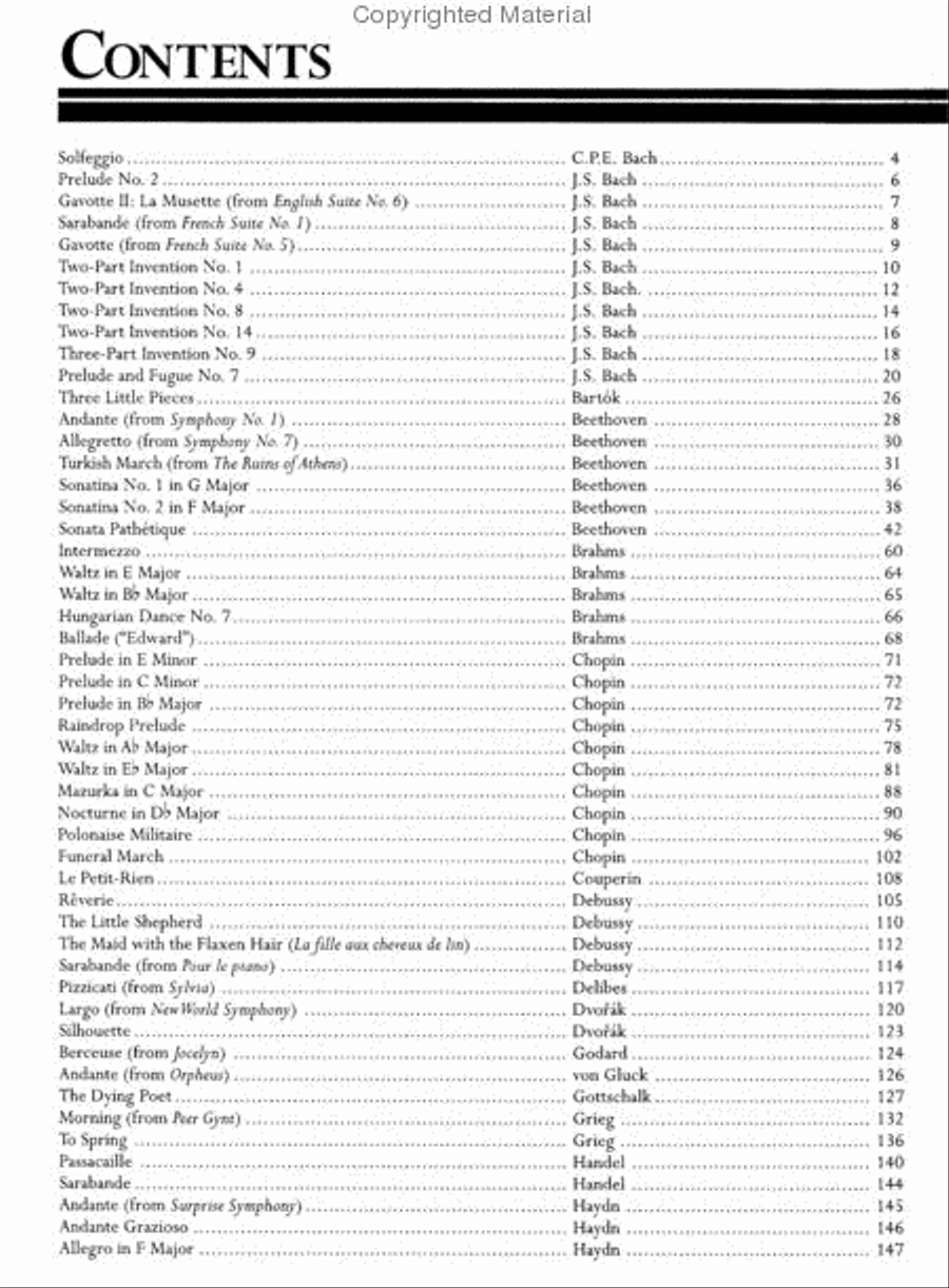 Library of Piano Classics 2 Piano Solo scores gallery preview page 2