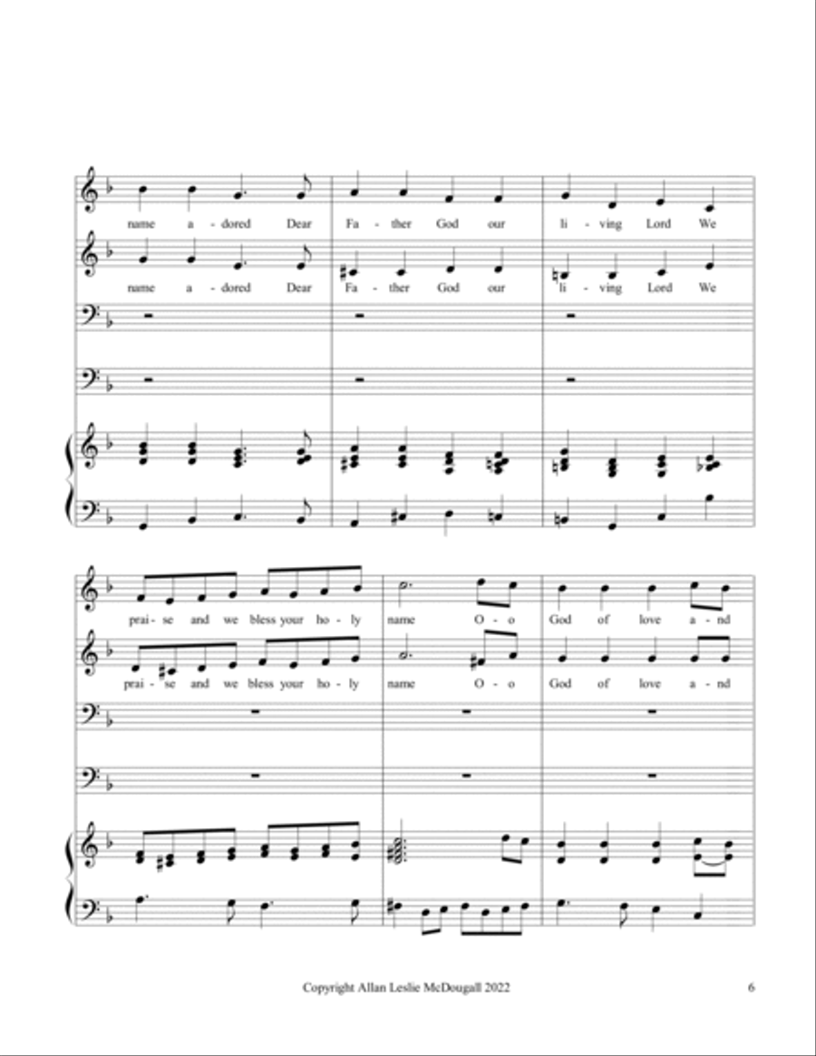 Petition of the Saints Petition of the Saints 4-Part scores gallery preview page 6