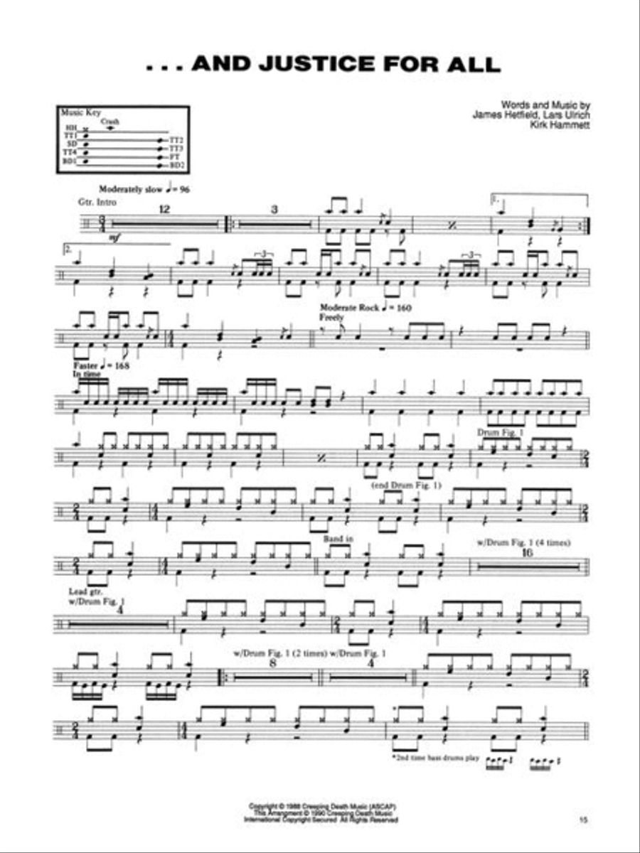 And Justice For All - Drums Drums scores gallery preview page 6