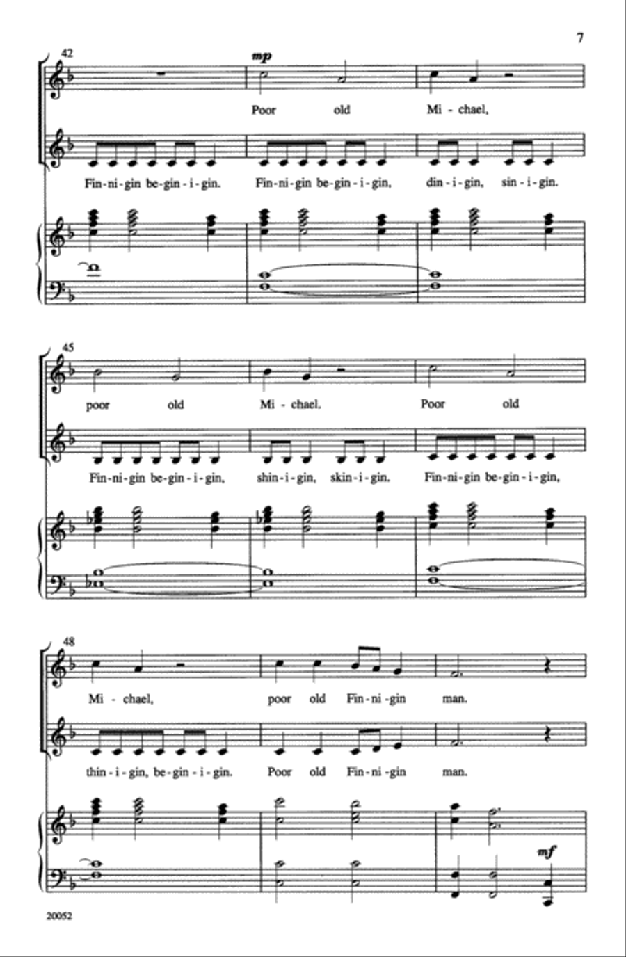 Michael Finnigin Choir scores gallery preview page 5