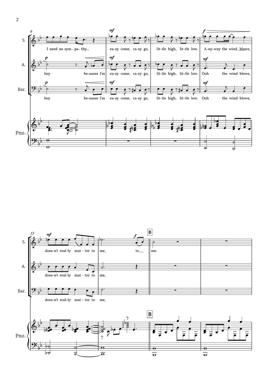 Bohemian Rhapsody 3-Part scores gallery preview page 3