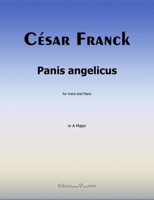 Book cover for Panis angelicus, by Franck, in A Major