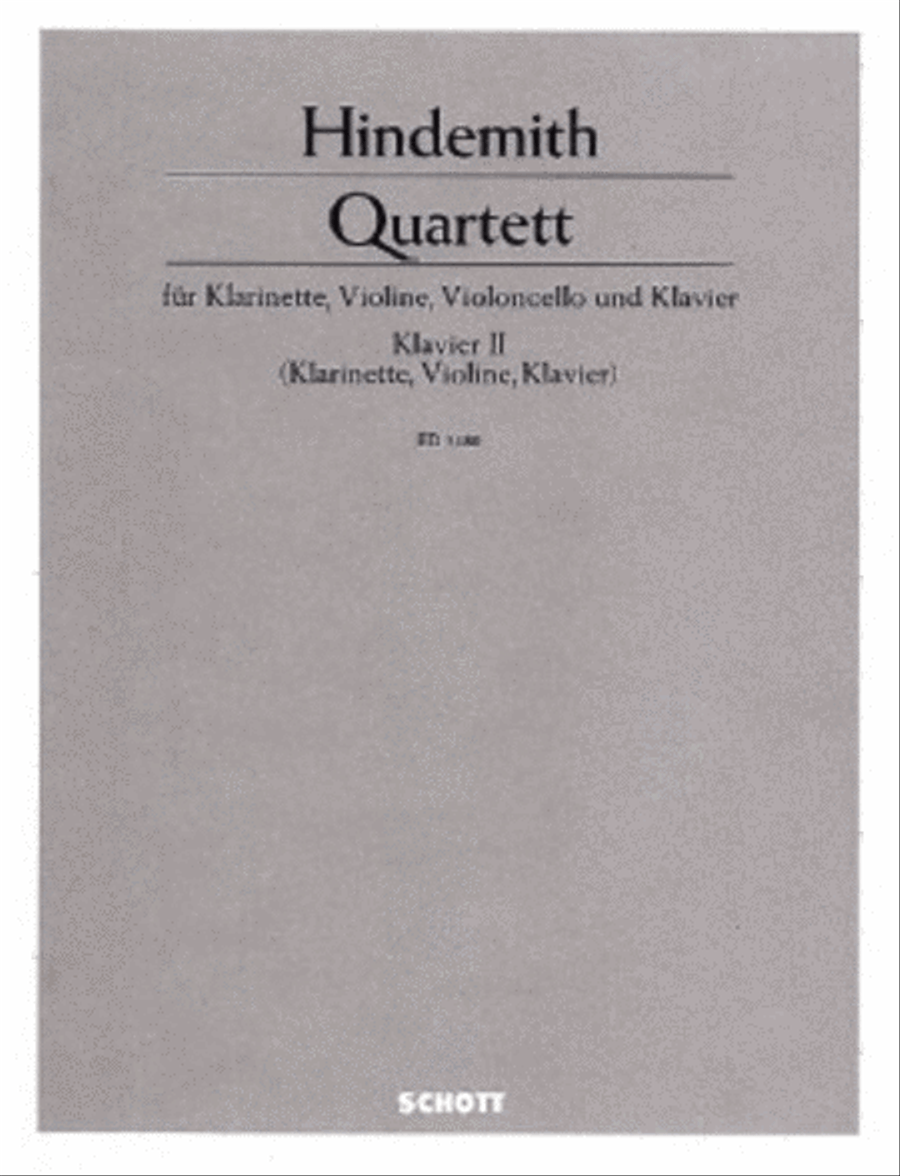 Quartet Clarinet scores gallery preview page 1