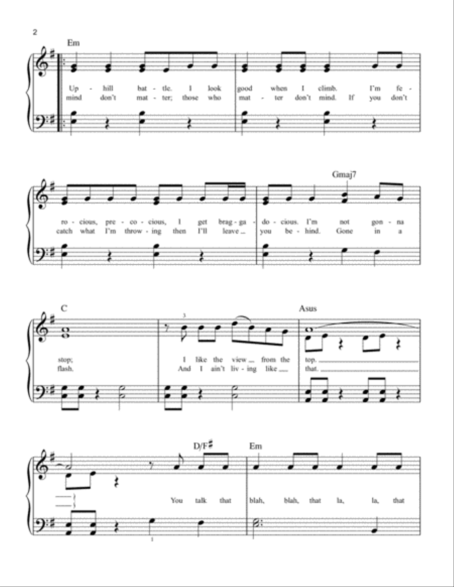 Masterpiece Masterpiece Easy Piano scores gallery preview page 2
