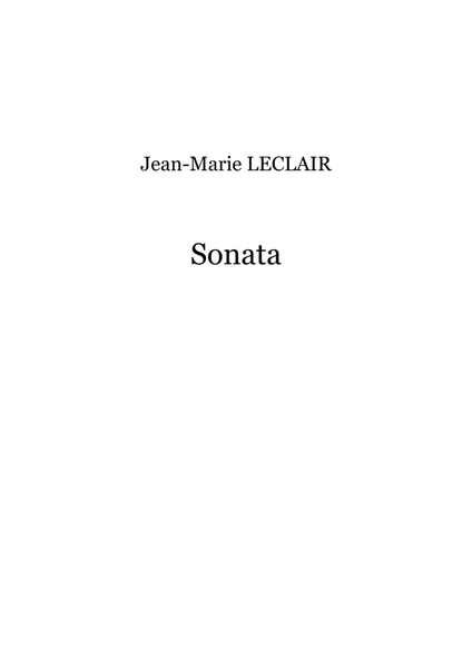 Jean-Marie Laclair. Sonata for Violin, Bass Viole and Basso continuo