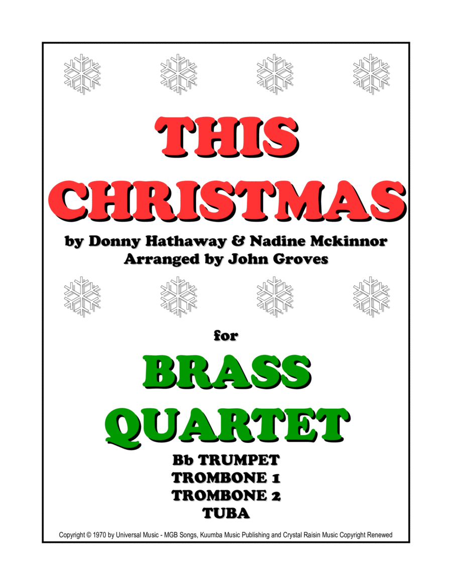 This Christmas Brass Ensemble scores gallery preview page 1