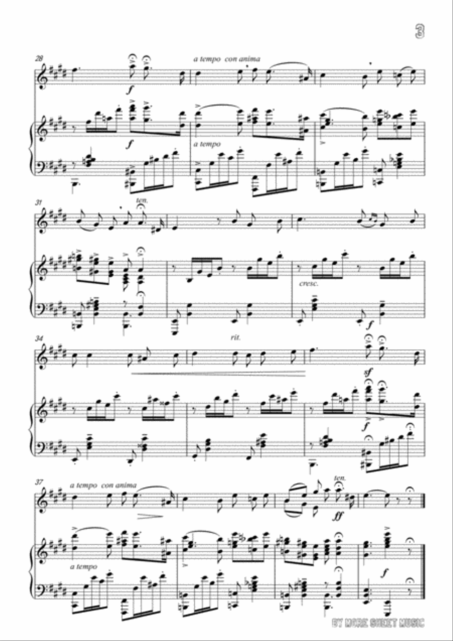 Leoncavallo-Mattinata, for Violin and Piano Leoncavallo-Mattinata, for Violin and Piano Violin Solo scores gallery preview page 5