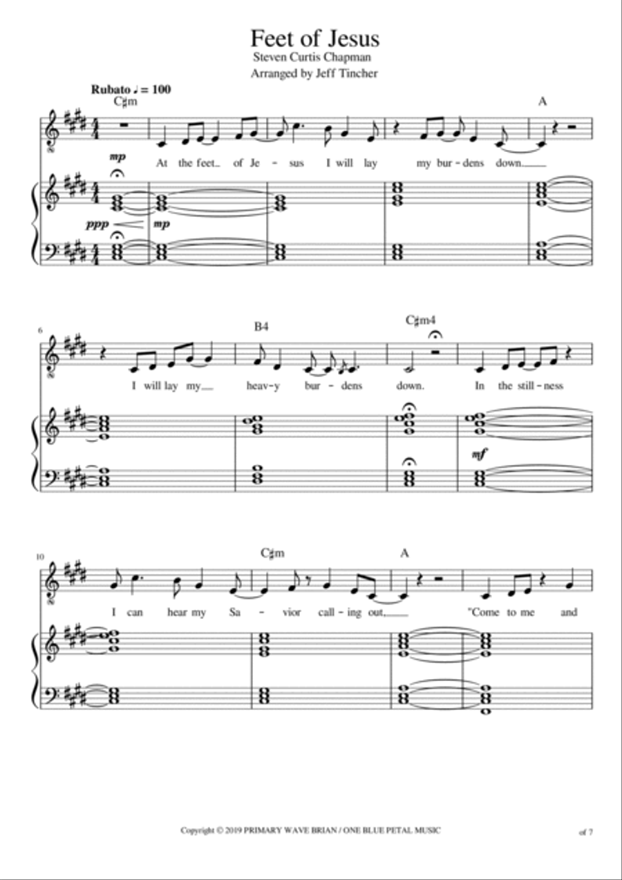 Feet Of Jesus Voice scores gallery preview page 2