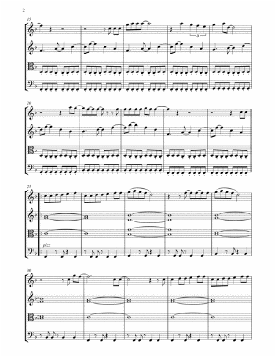 Marry You String Quartet scores gallery preview page 2