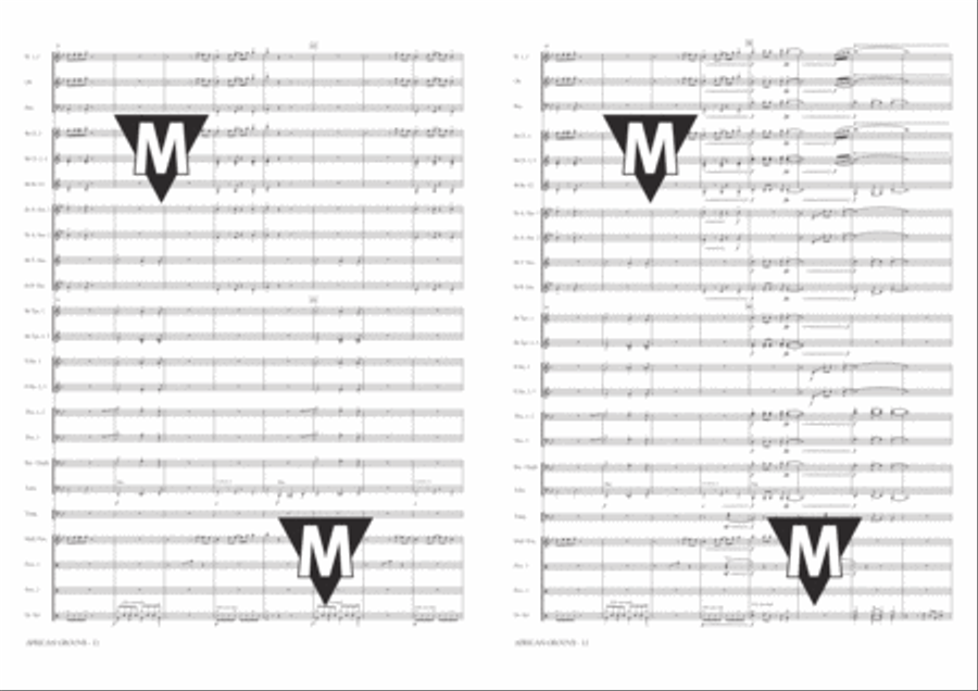 African Groove Concert Band scores gallery preview page 7