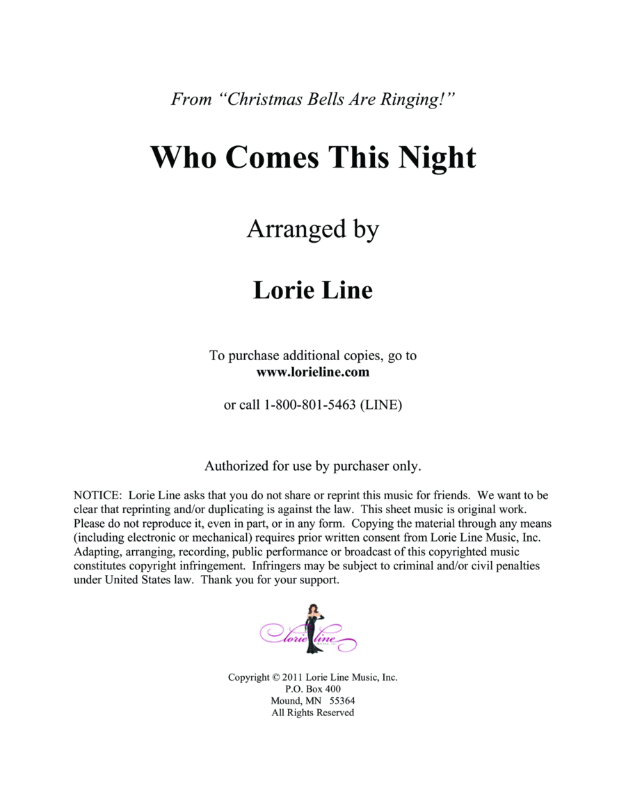Who Comes This Night Who Comes This Night Piano Solo scores gallery preview page 1