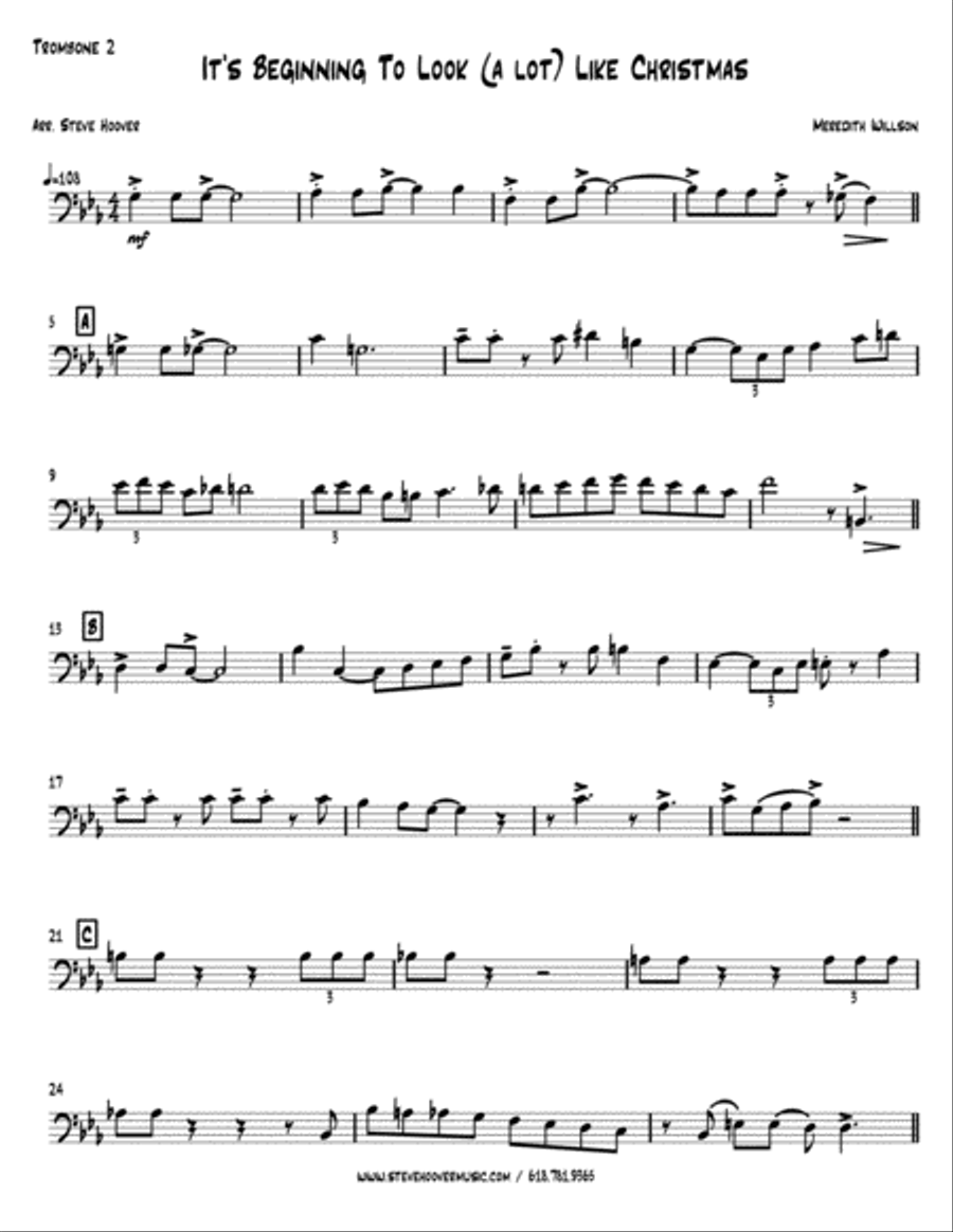 It's Beginning To Look Like Christmas It's Beginning To Look Like Christmas Brass Ensemble scores gallery preview page 6