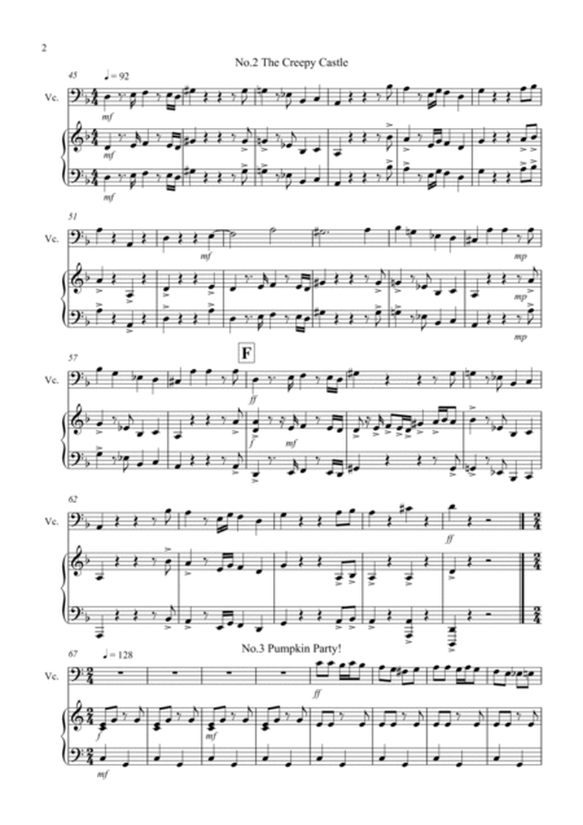 3 Halloween Pieces for Cello And Piano image number null