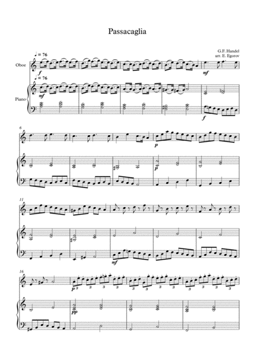 Passacaglia, Handel-Halvorsen, For Oboe & Piano image number null