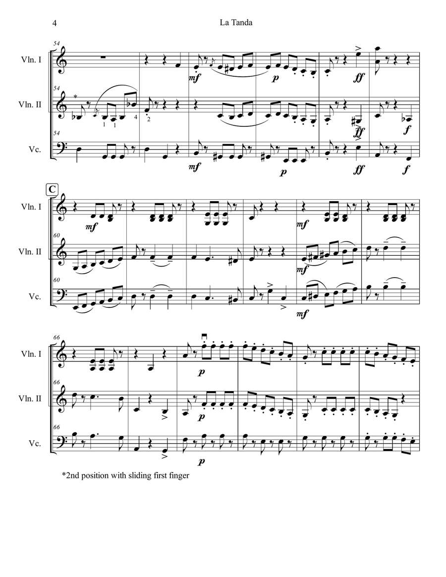 La Tanda String Trio scores gallery preview page 4
