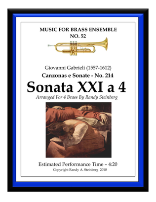 Sonata XXI a 4 - No. 214