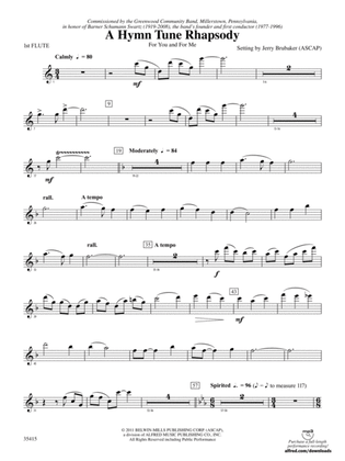 A Hymn Tune Rhapsody: Flute