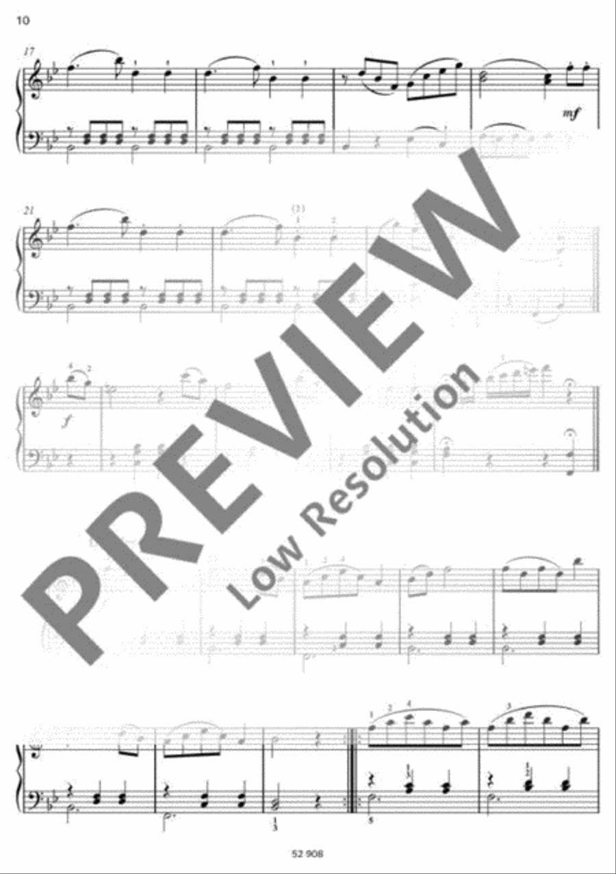 12 Easy and progressive Sonatinas Piano Solo scores gallery preview page 11